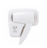 Wall mounted hair dryer